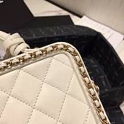 Chanel Vanity Case Bag Grained Calfskin White | AS1785 - 4