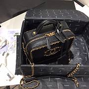 Chanel Vanity Case Bag Grained Calfskin Black | AS1785 - 5