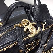 Chanel Vanity Case Bag Grained Calfskin Black | AS1785 - 4