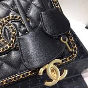 Chanel Vanity Case Bag Grained Calfskin Black | AS1785 - 3
