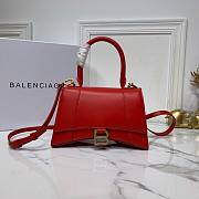 Balenciaga Hourglass S tote bag red - gold hardware | 5935461 - 1