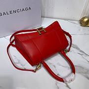Balenciaga Hourglass S tote bag red - gold hardware | 5935461 - 5