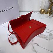 Balenciaga Hourglass S tote bag red - gold hardware | 5935461 - 2