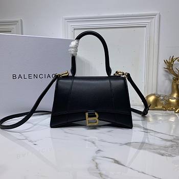 Balenciaga Hourglass S tote bag black - gold harware | 5935461