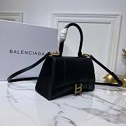 Balenciaga Hourglass S tote bag black - gold harware | 5935461 - 3