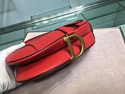 Dior Saddle Bag Red Grain Leather size 25.5 x 20 x 6.5 cm - 5