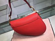 Dior Saddle Bag Red Grain Leather size 25.5 x 20 x 6.5 cm - 4