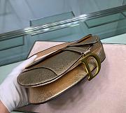 Dior Saddle Bag Yellow Gold Snake Skin Size 25.5x20x6.5 cm - 4