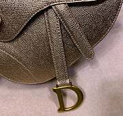 Dior Saddle Small Bag Yellow Gold Snake Skin Size 20x16x7 cm - 3