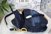 Dior Saddle Blue Bag 25cm | M0446 - 6