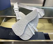 Dior Saddle embroidered White 20 cm | 093 - 4