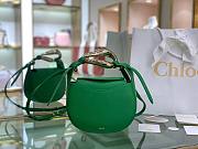 Chloe kiss small purse in small grain calfskin green | CHC21 - 1