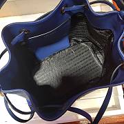 Prada Saffiano Leather Bucket Bag in Blue Saffiano leather | 1BE032 - 2
