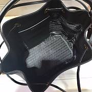 Prada Saffiano Leather Bucket Bag in Black Saffiano leather | 1BE032 - 4