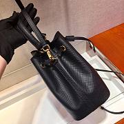 Prada Saffiano Leather Bucket Bag in Black Saffiano leather | 1BE032 - 5