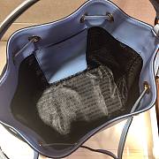 Prada Saffiano Leather Bucket Bag in Light Blue Saffiano leather | 1BE032 - 2