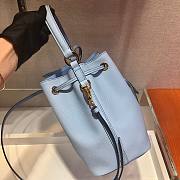 Prada Saffiano Leather Bucket Bag in Light Blue Saffiano leather | 1BE032 - 3