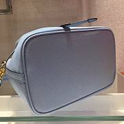 Prada Saffiano Leather Bucket Bag in Light Blue Saffiano leather | 1BE032 - 5