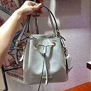 Prada Saffiano Leather Bucket Bag in White Saffiano leather | 1BE032 - 3