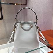 Prada Saffiano Leather Bucket Bag in White Saffiano leather | 1BE032 - 5