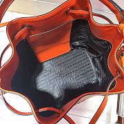 Prada Saffiano Leather Bucket Bag in Orange Saffiano leather | 1BE032 - 5