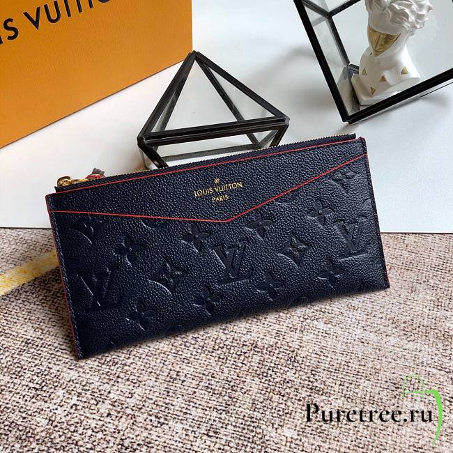 Pochette Mélanie BB Monogram Empreinte Leather Marine Rouge | M68714 - 1