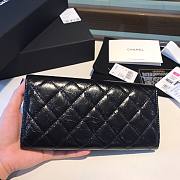 Chanel Long Flap Shiny Smooth Leather Wallet - 6