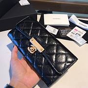 Chanel Long Flap Shiny Smooth Leather Wallet - 4