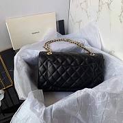 Chanel Flap Bag Smooth Leather Black 2021 - 3
