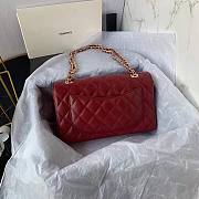 Chanel Flap Bag Smooth Leather Red 2021 - 6