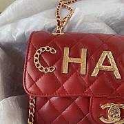 Chanel Flap Bag Smooth Leather Red 2021 - 5