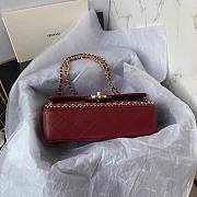 Chanel Flap Bag Smooth Leather Red 2021 - 4