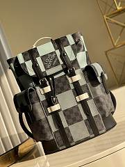 LV Christopher PM Damier Graphite Canvas in Grey & Blue | N41379 - 1