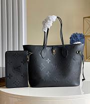 Louis Vuitton NEVERFULL MM Monogram Empreinte Leather M45685 BLACK