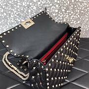 Valentino Garavani medium Rockstud Spike black shoulder bag  | WB0122 - 6