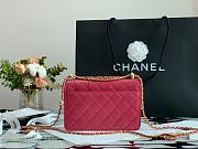 Chanel Calfskin Wallet Chain Strap WOC 2021 Pink | AP2289   - 5