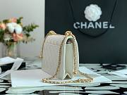 Chanel Calfskin Wallet Chain Strap WOC 2021 White | AP2289 - 5