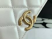 Chanel Calfskin Wallet Chain Strap WOC 2021 White | AP2289 - 3