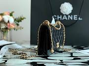 Chanel Calfskin Wallet Chain Strap WOC 2021 Black | AP2289 - 6