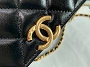 Chanel Calfskin Wallet Chain Strap WOC 2021 Black | AP2289 - 2