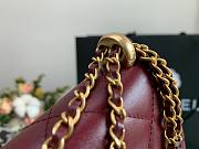 Chanel Calfskin Wallet Chain Strap WOC 2021 Dark Red | AP2289 - 6