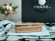 Chanel Calfskin Wallet Chain Strap WOC 2021 Dark Beige | AP2289 - 5