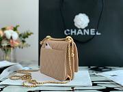 Chanel Calfskin Wallet Chain Strap WOC 2021 Dark Beige | AP2289 - 4