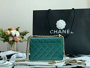 Chanel Calfskin Wallet Chain Strap WOC 2021 Dark Blue | AP2289 - 6
