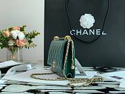 Chanel Calfskin Wallet Chain Strap WOC 2021 Dark Blue | AP2289 - 5