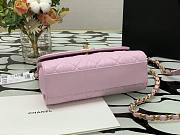 Chanel Crumpled Lambskin Small Flap Bag with Top Handle Pink | AS2478 - 4