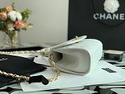 Chanel Crumpled Lambskin Small Flap Bag with Top Handle White | AS2478 - 4