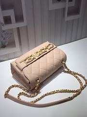 Chanel small smooth leather flap bag Creme | AS1490 - 5