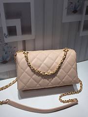Chanel small smooth leather flap bag Creme | AS1490 - 3