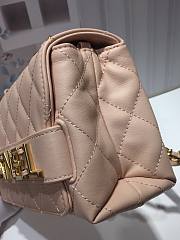Chanel small smooth leather flap bag Creme | AS1490 - 2